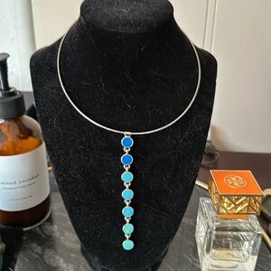 Unique circle drop necklace